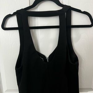 Zara zippered black dress